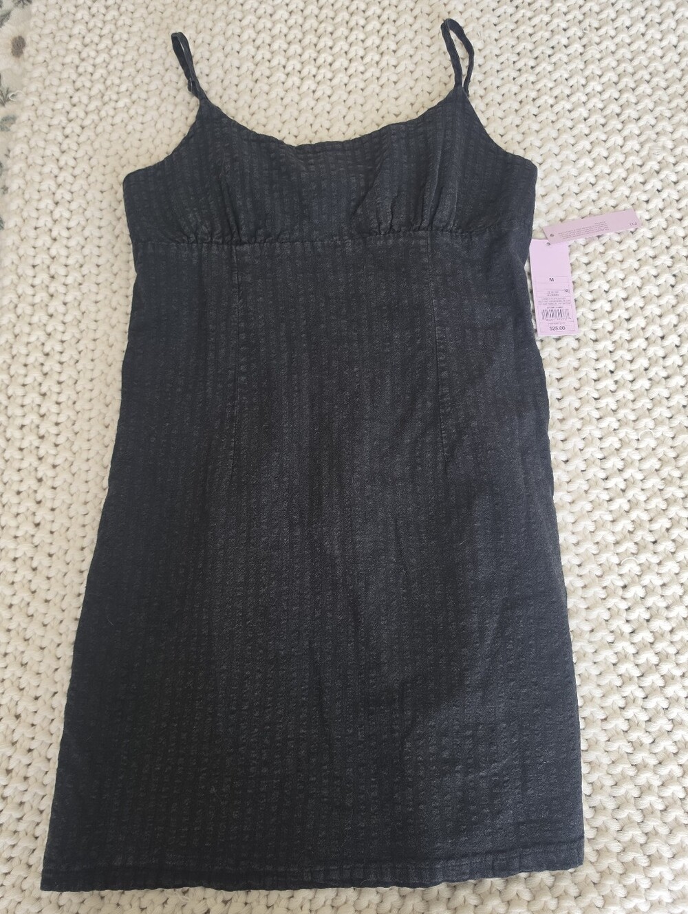 Wild Fable Black Textured Mini Dress – M – NWT